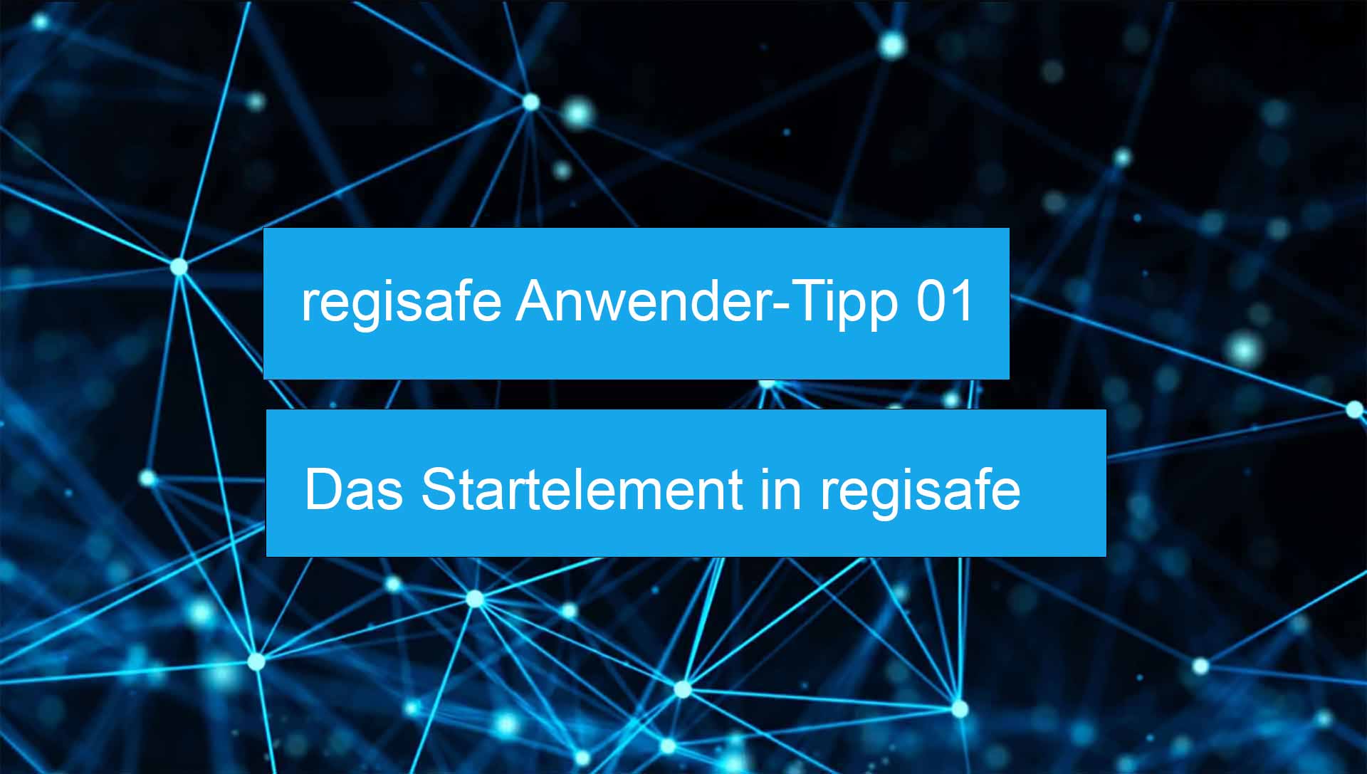 regisafe Anwender-Tipp