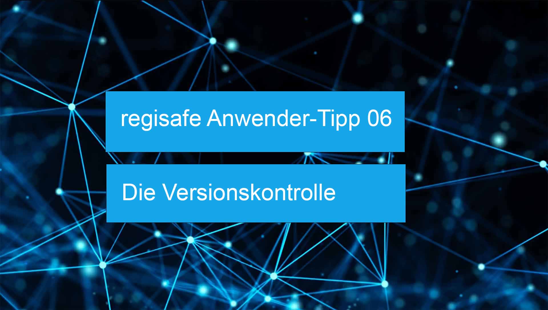 regisafe Anwender-Tipp