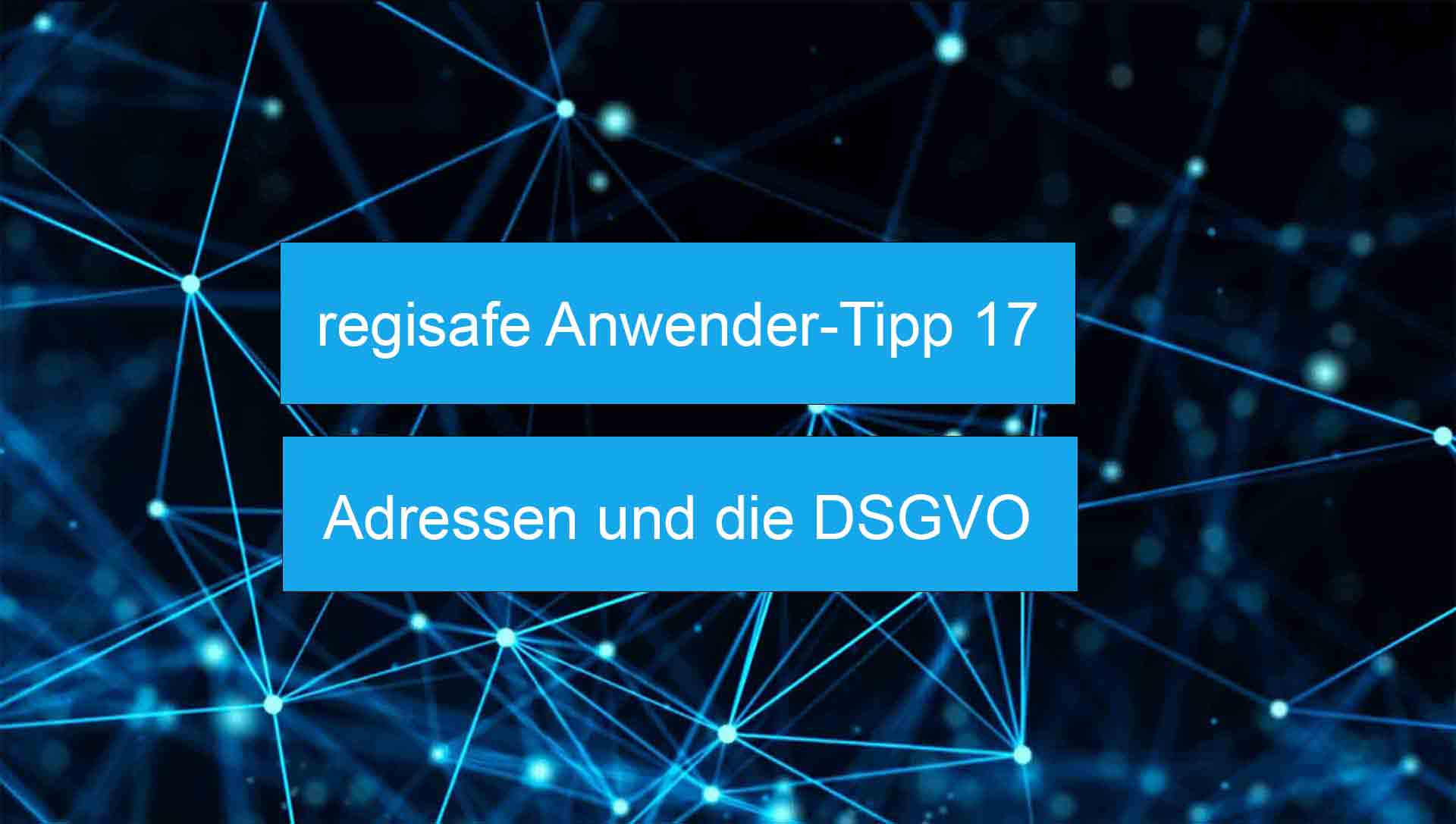 regisafe Anwender-Tipp