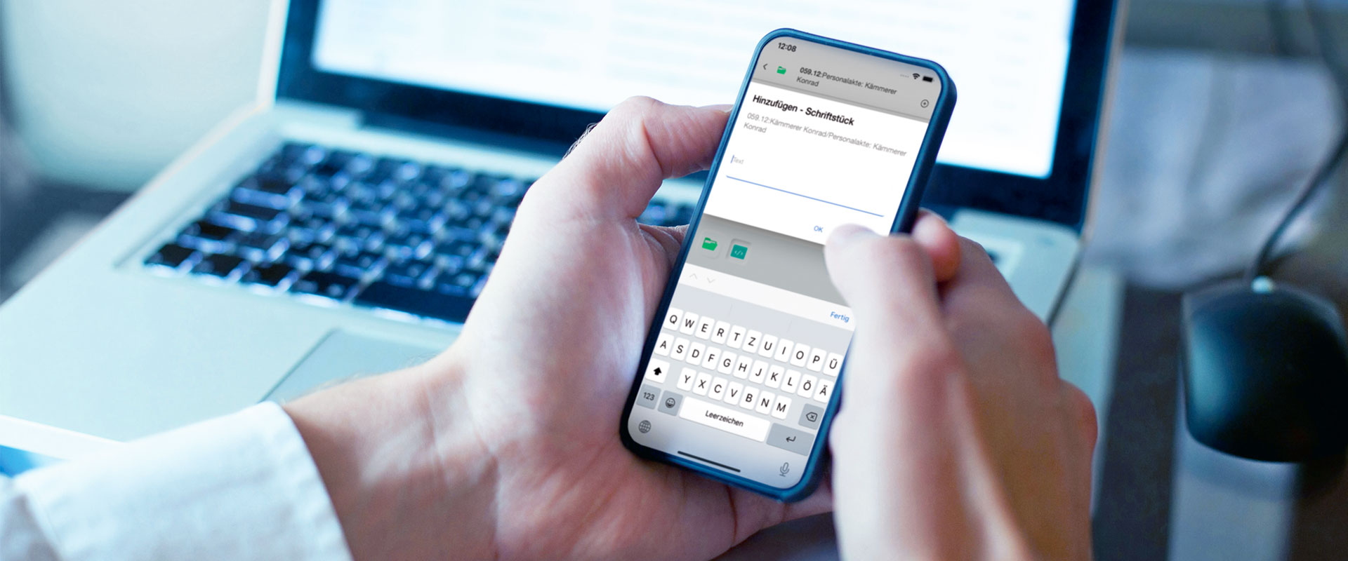 regisafe-App in der Anwendung